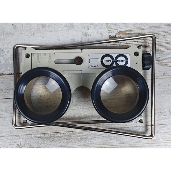 VTG SRPI MORIN Stereoscope Viewer W/Case Cartography Optics Tool FRANCE RARE - Picture 3 of 10